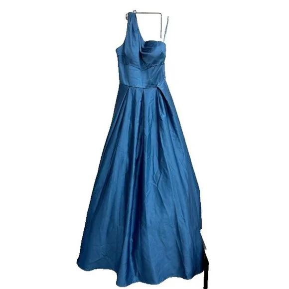 Blondie Nites | Dresses | Blondie Nites Modern Prom Dress Gown Juniors Size  9 In Blue Nwot Rack74234afa | Poshmark